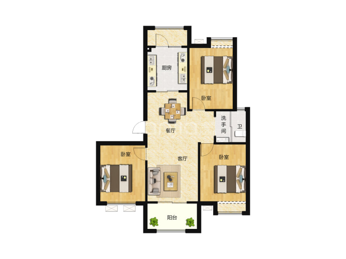 凤凰新城--建面 118m²