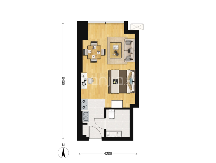 中核岭寓--建面 47.2m²