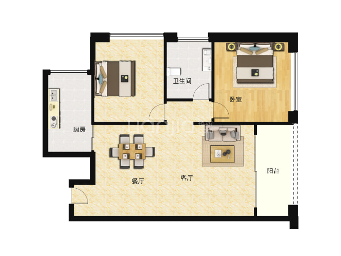 蓝郡公馆--建面 78m²