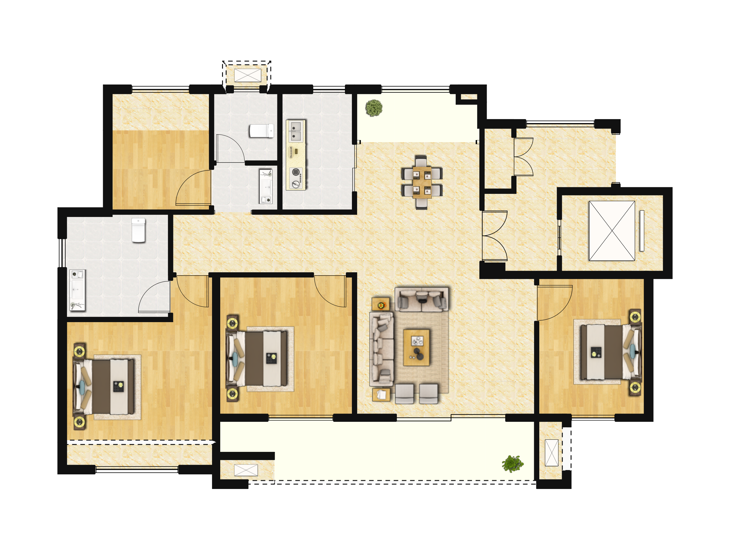 中梁珑府户型图(中梁珑府链家新房)