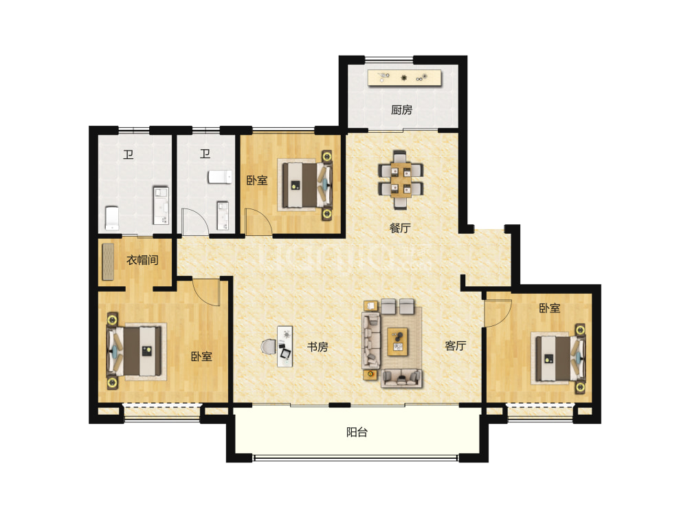 正荣紫阙峯著户型图(链家网)