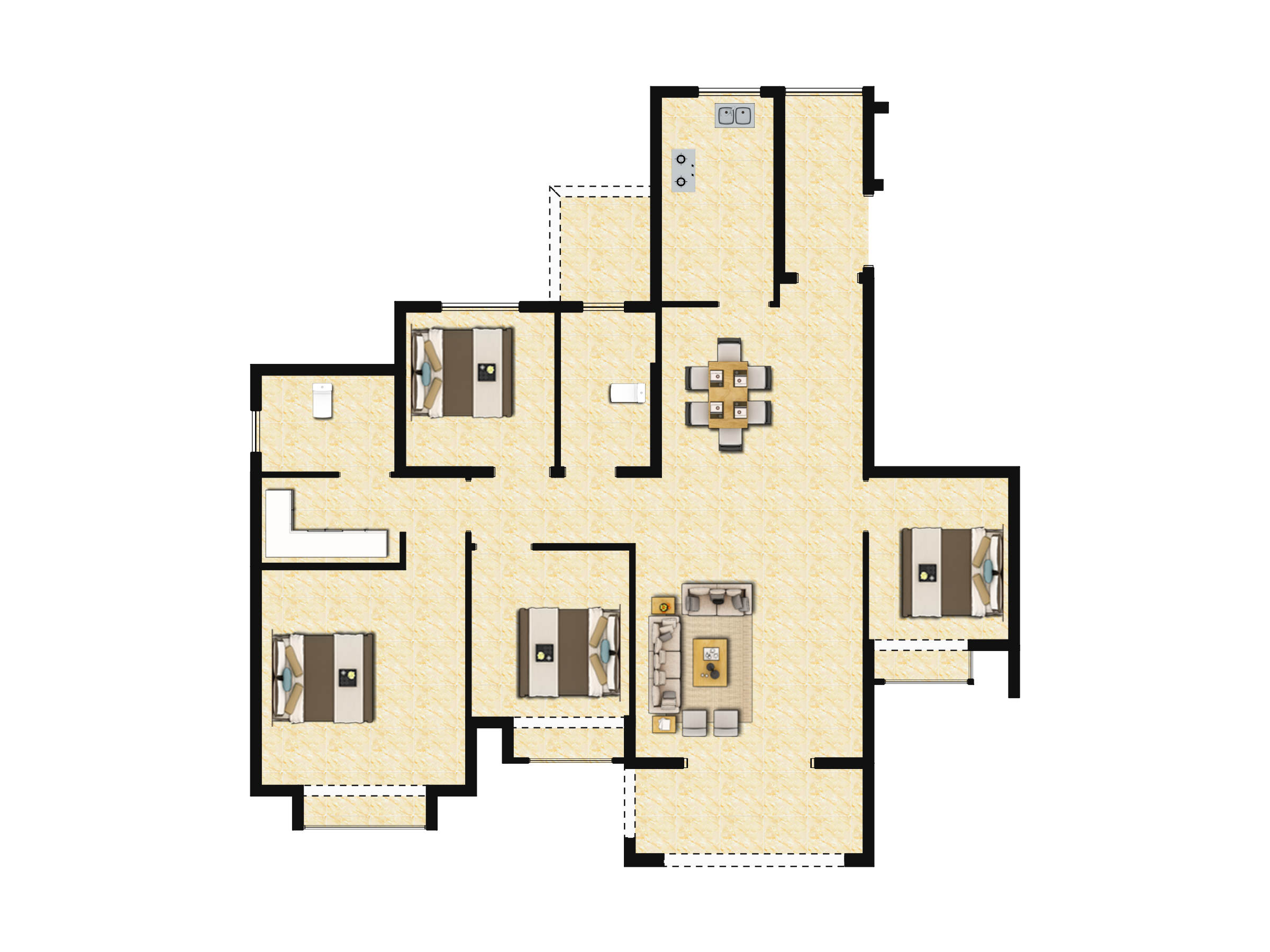 恒大珺睿庭户型图