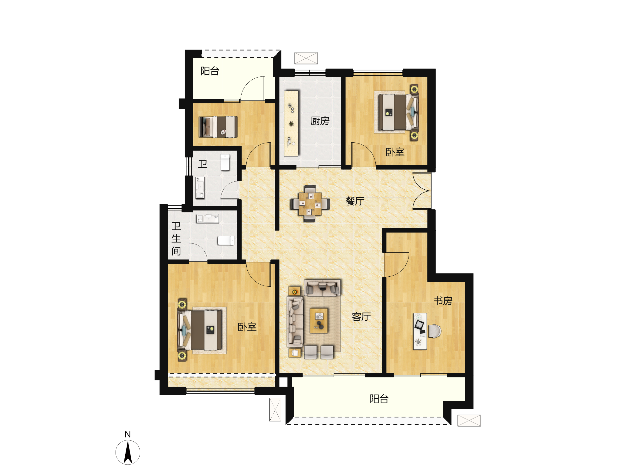 东原·满庭芳户型图(东原·满庭芳链家新房)