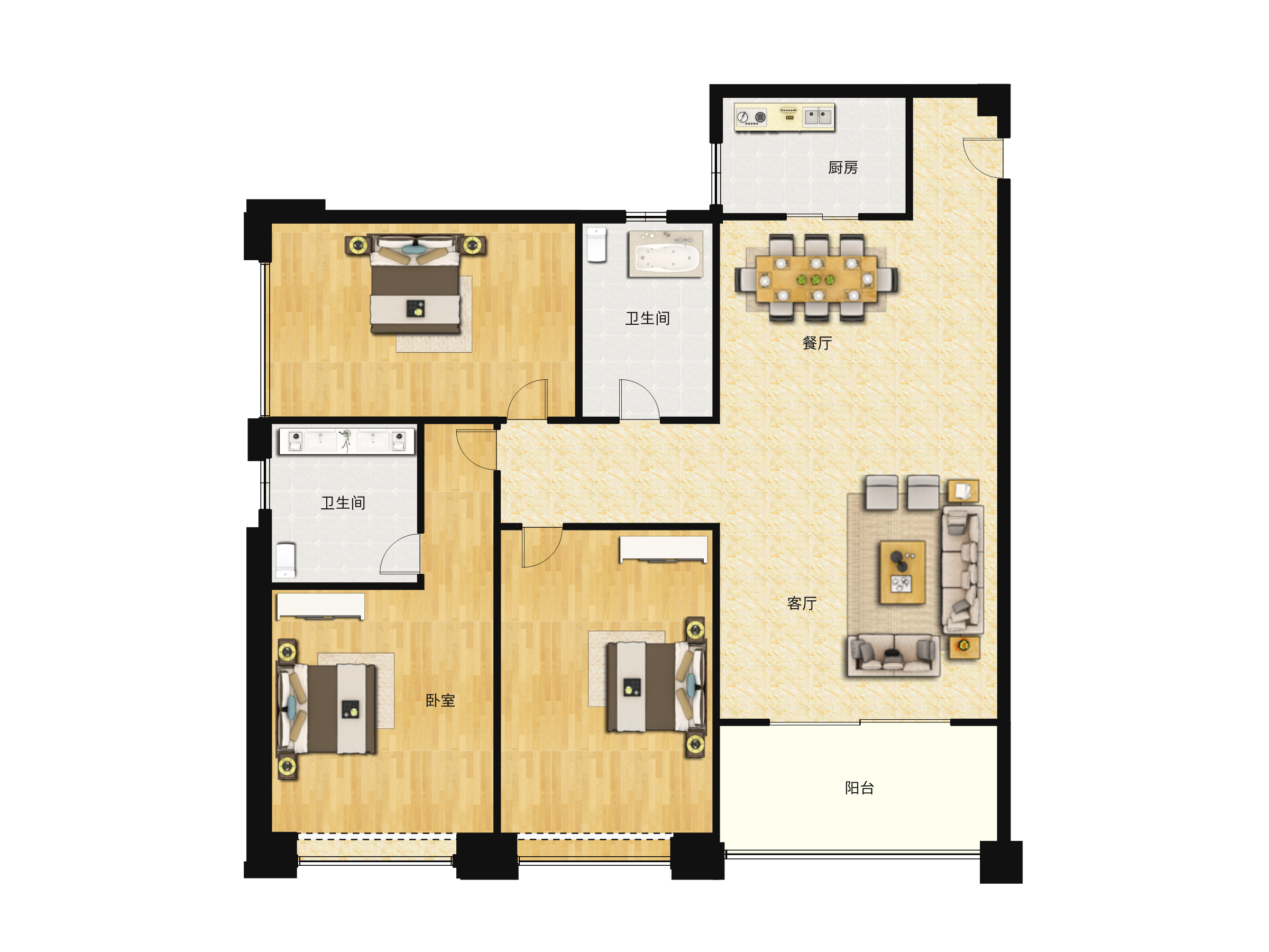 蓝郡公馆户型图