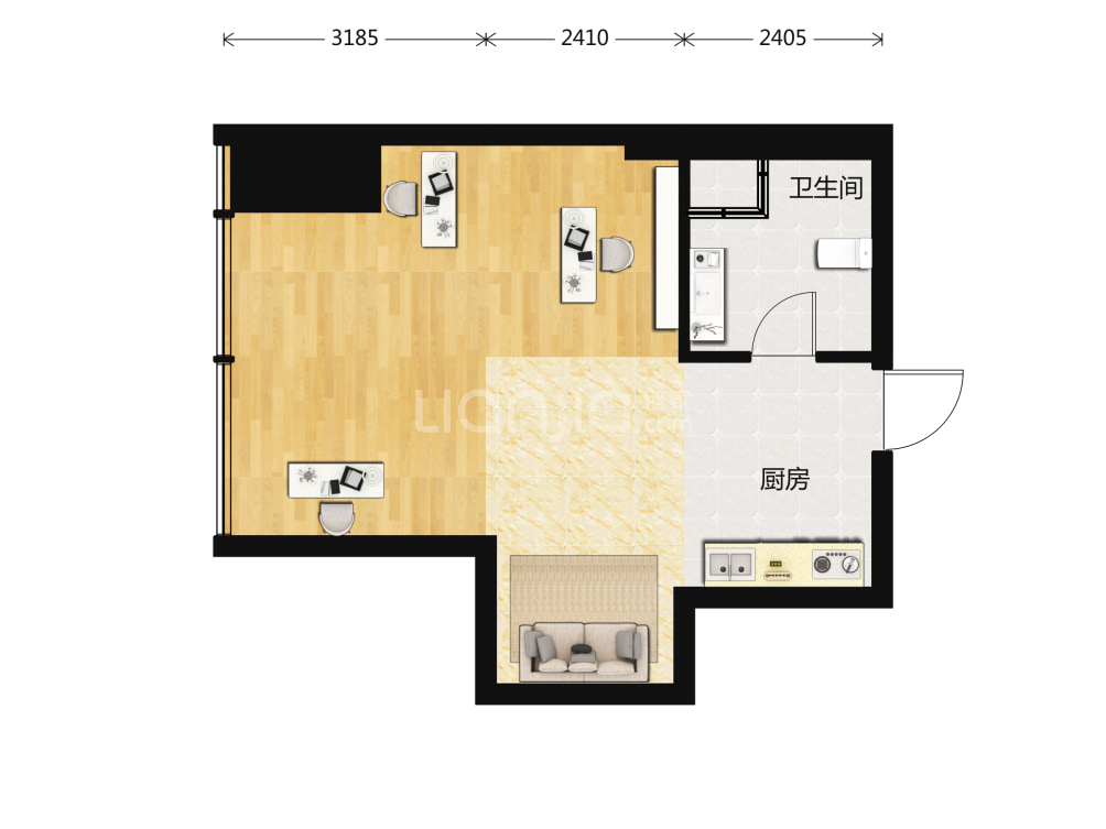 友谊时代广场户型图(链家网)