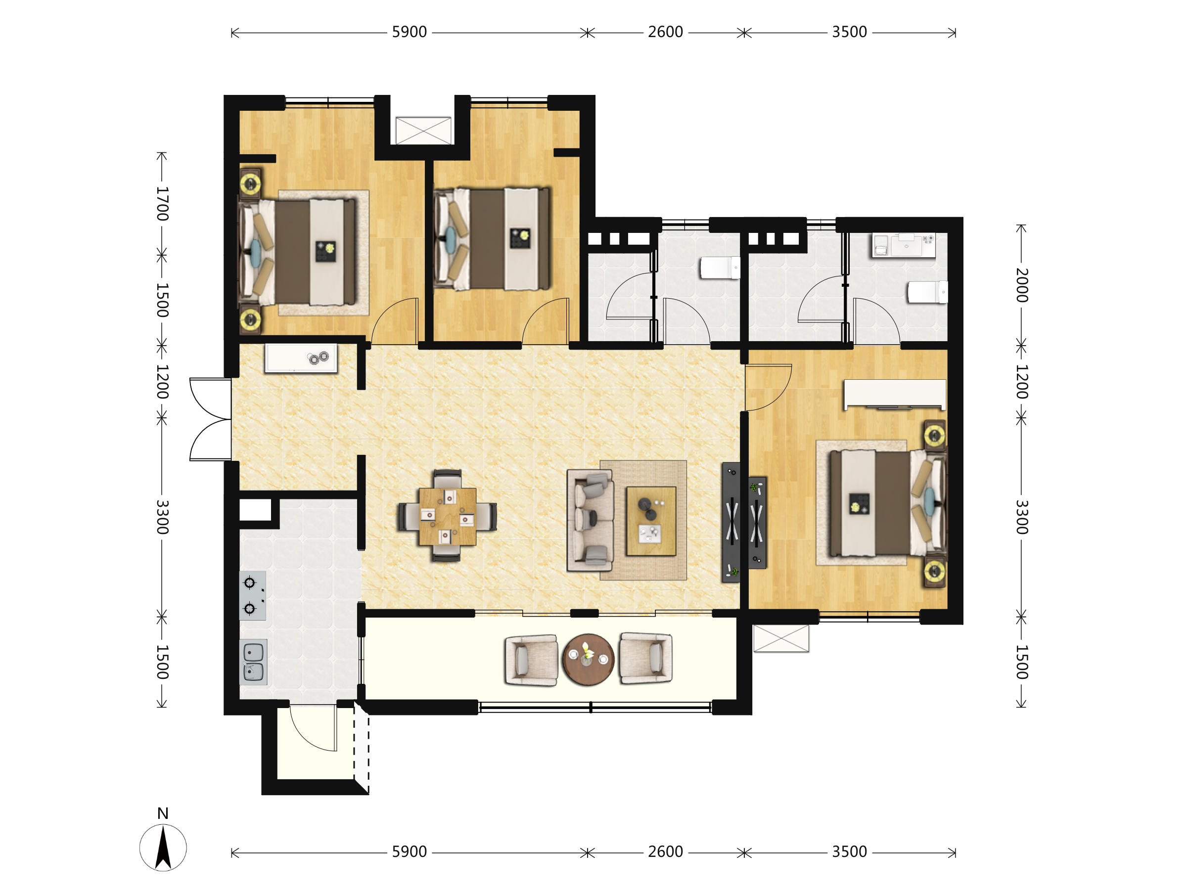 金融街金悦府户型图(金融街金悦府链家新房)
