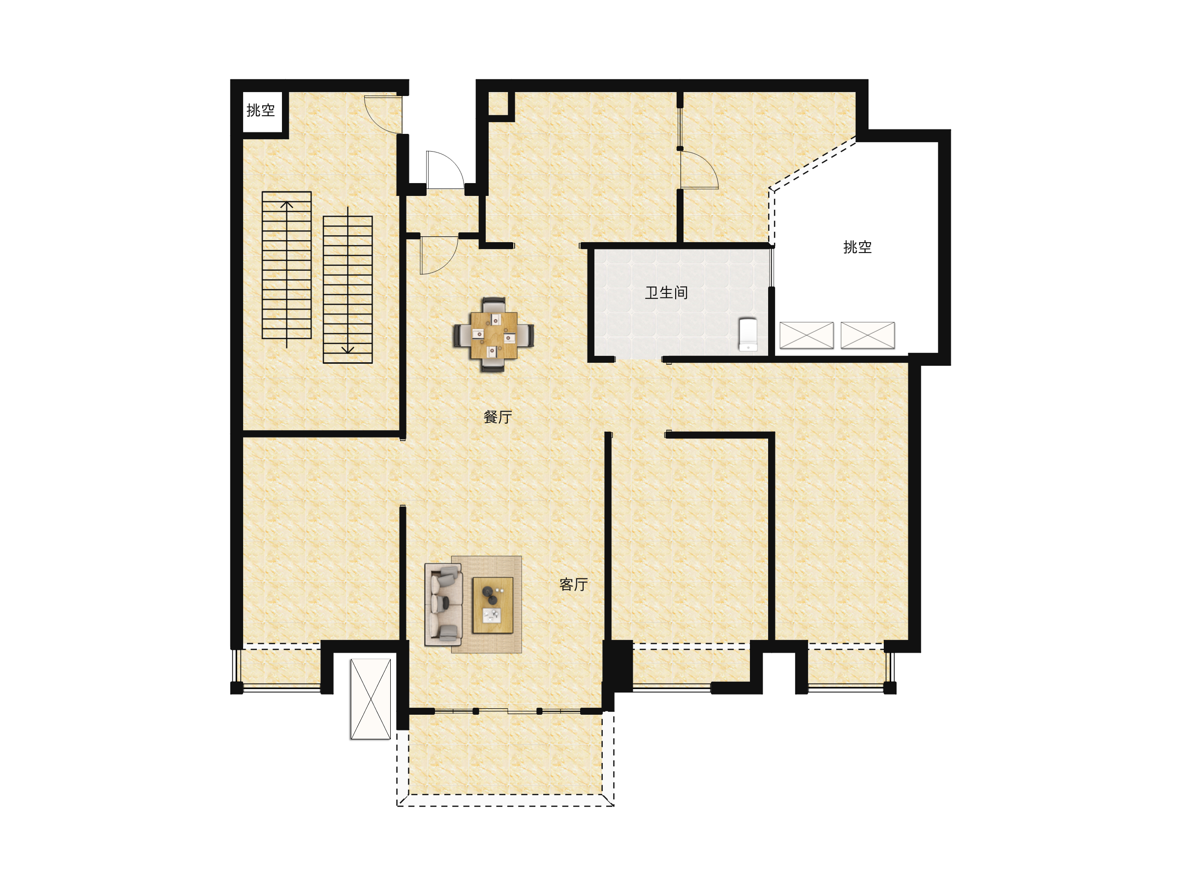 新鸿基江河汇住宅户型图片