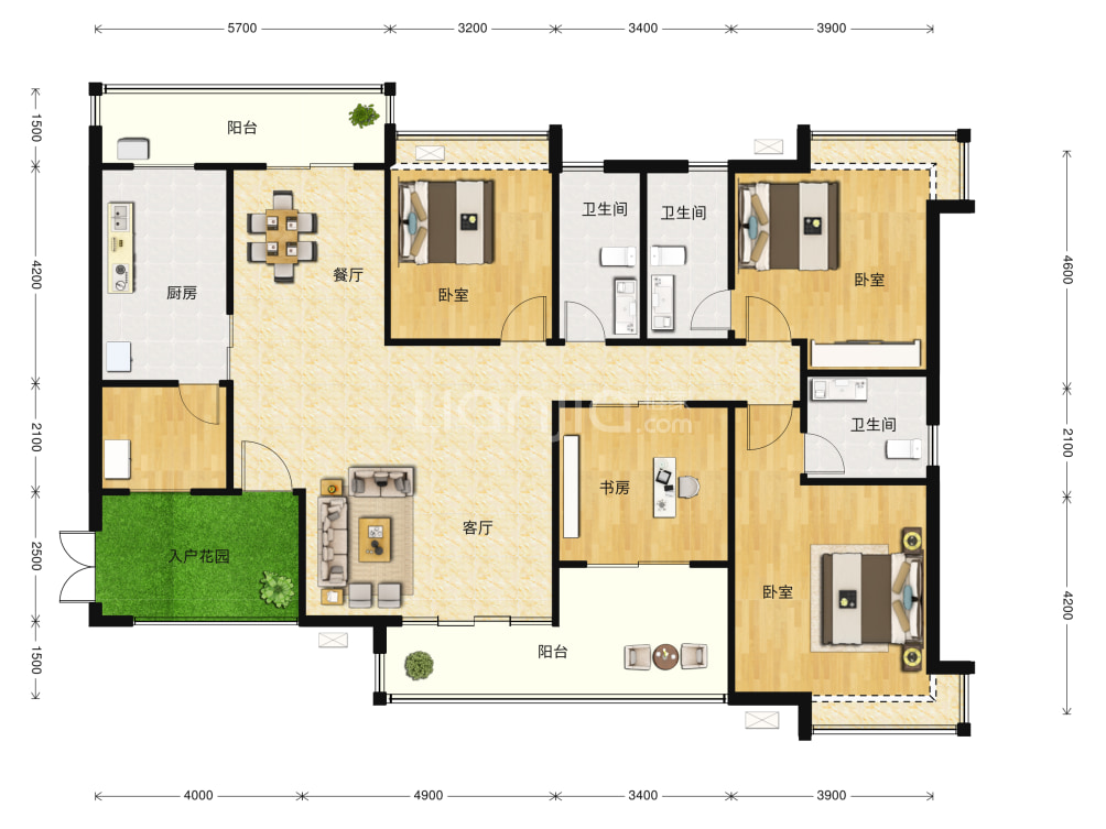 科城山庄峻森园户型图(链家网)
