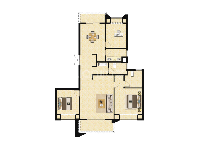 大华公园天下--建面 125m²