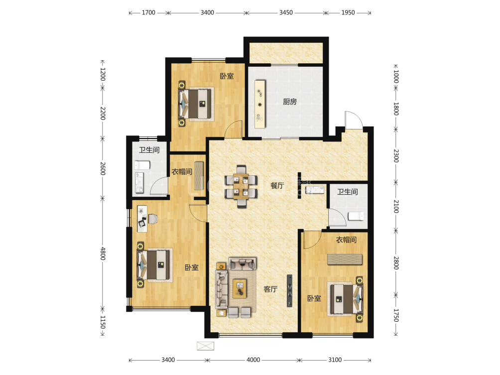 汇置尚都户型图(链家网)