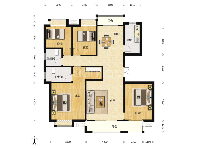 新影华翔城--建面 140m²