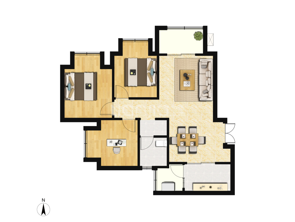 中国摩户型图(链家网)