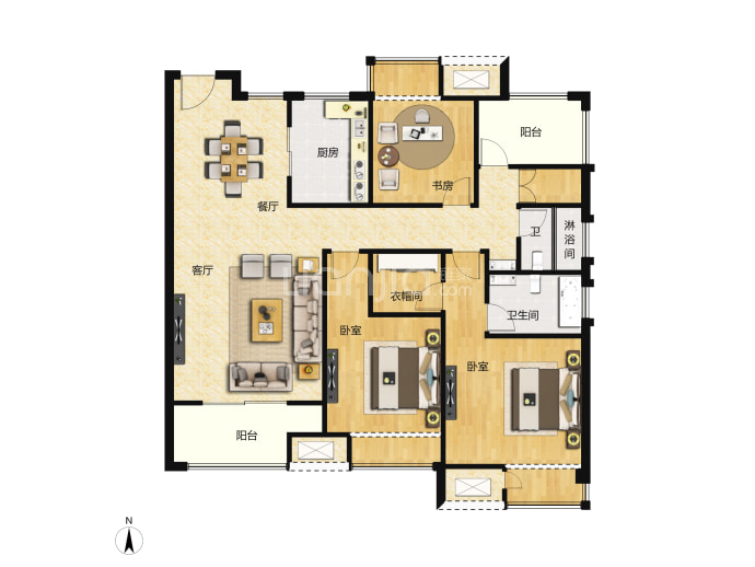 海伦堡·梁溪本源--建面 135m²