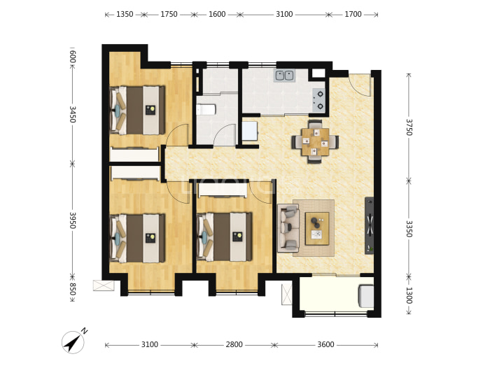 中交雅郡·城东春晓--建面 95m²