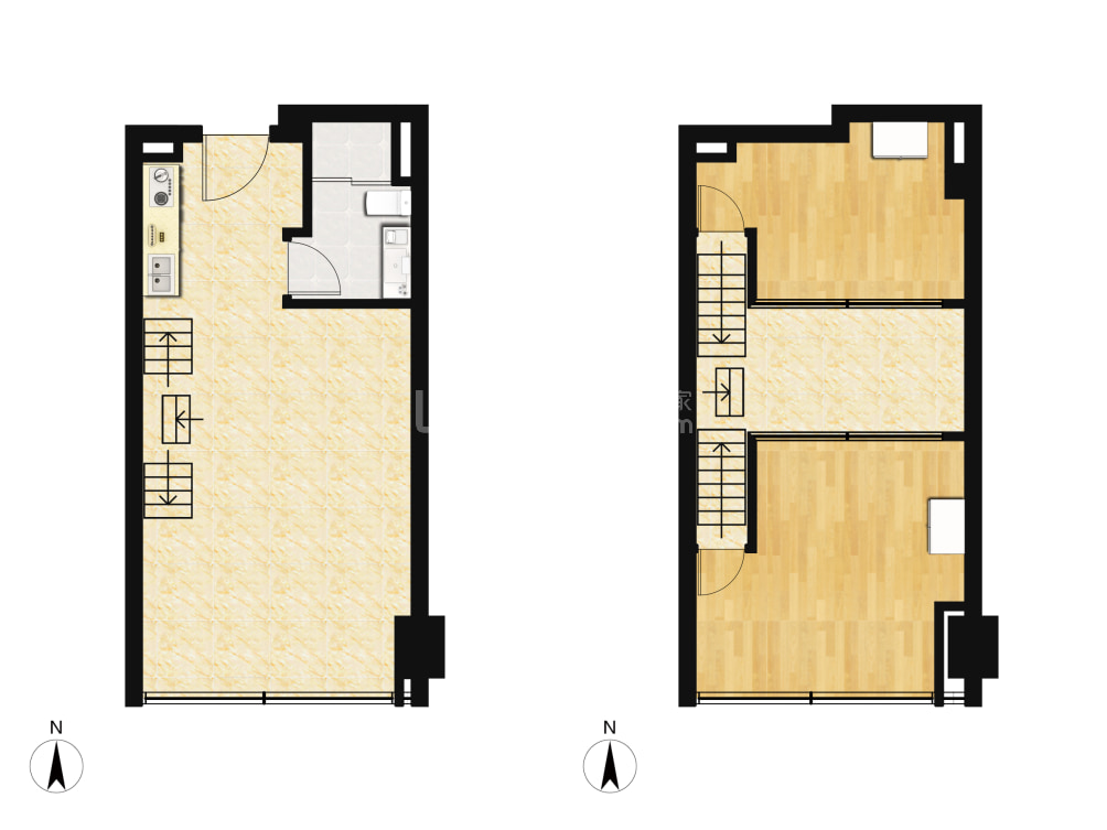 熙汐loft户型图(链家网)
