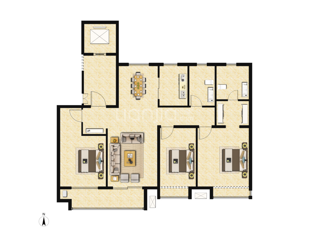 锦悦府户型图(链家网)