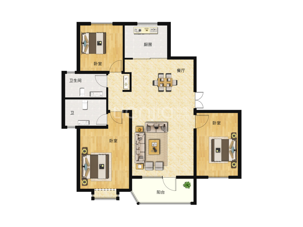 逸景湾·尚品户型图(链家网)