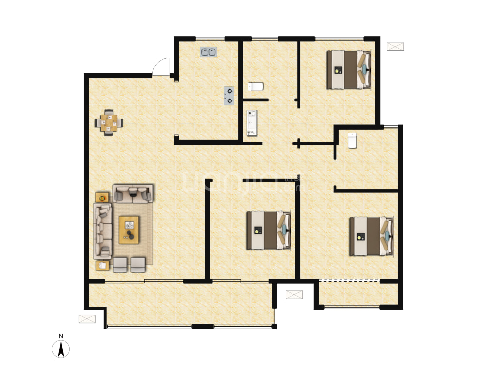 融侨雅筑户型图(链家网)