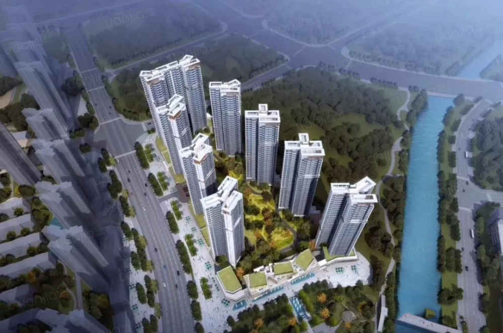 中洲河谷花园效果图