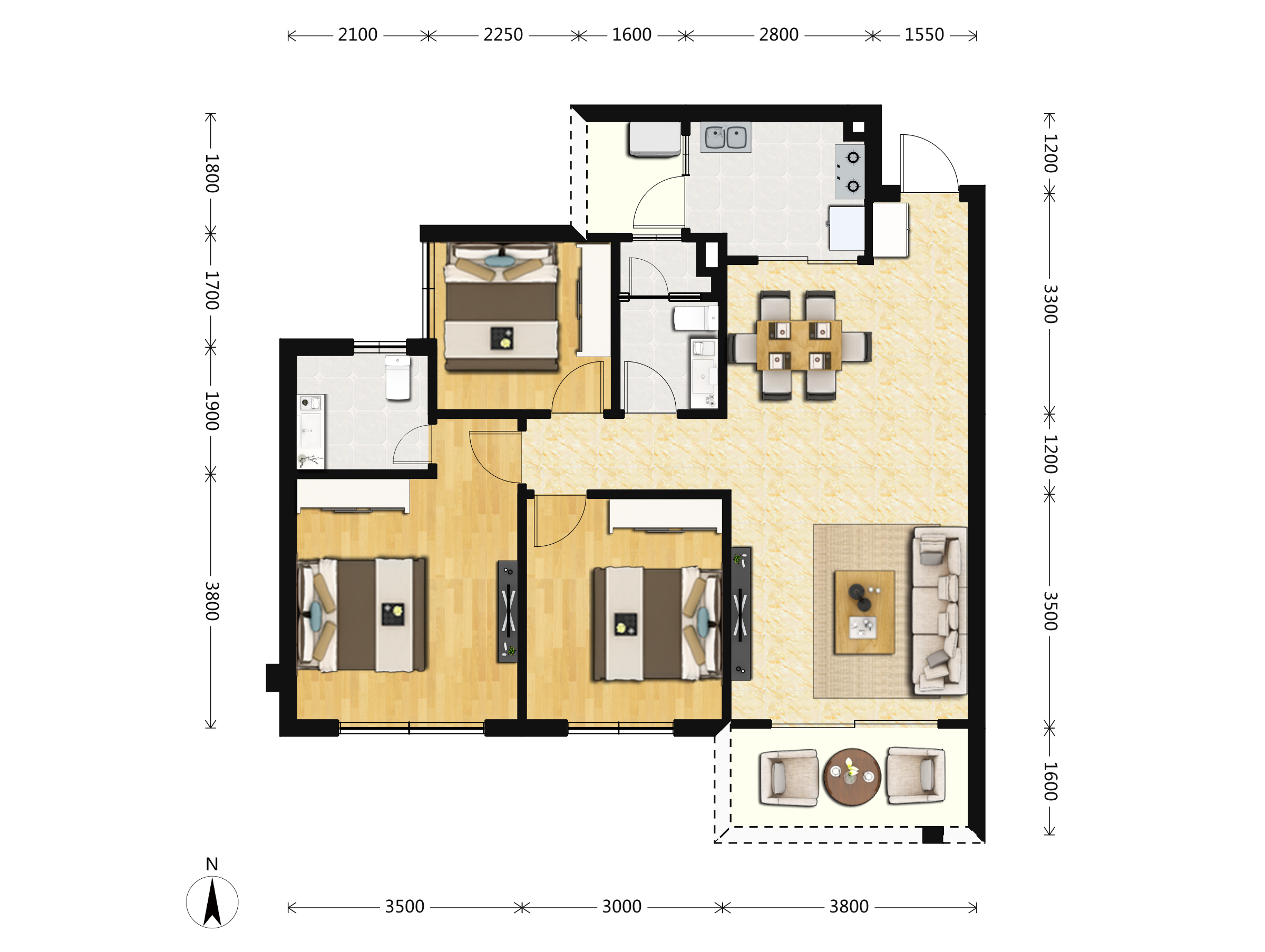 邦泰宽语户型图