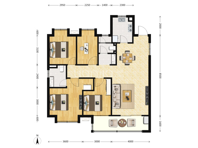 天纵时代城--建面 130m²