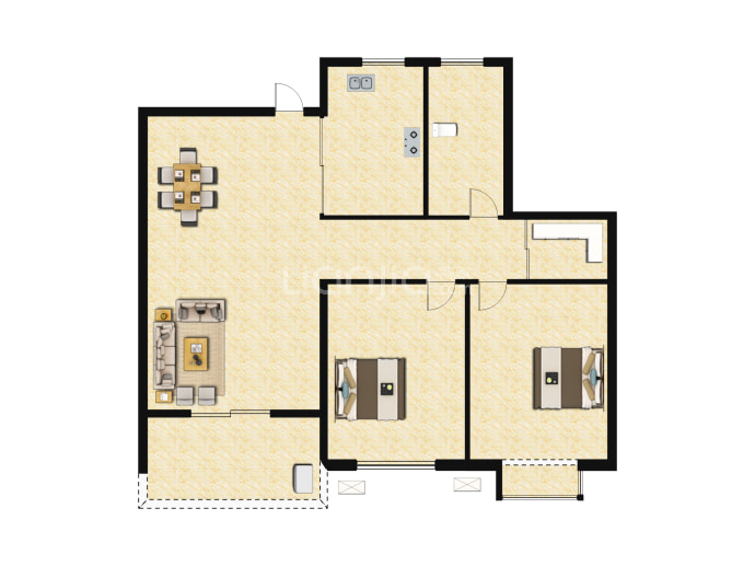 光明金山府--建面 90m²