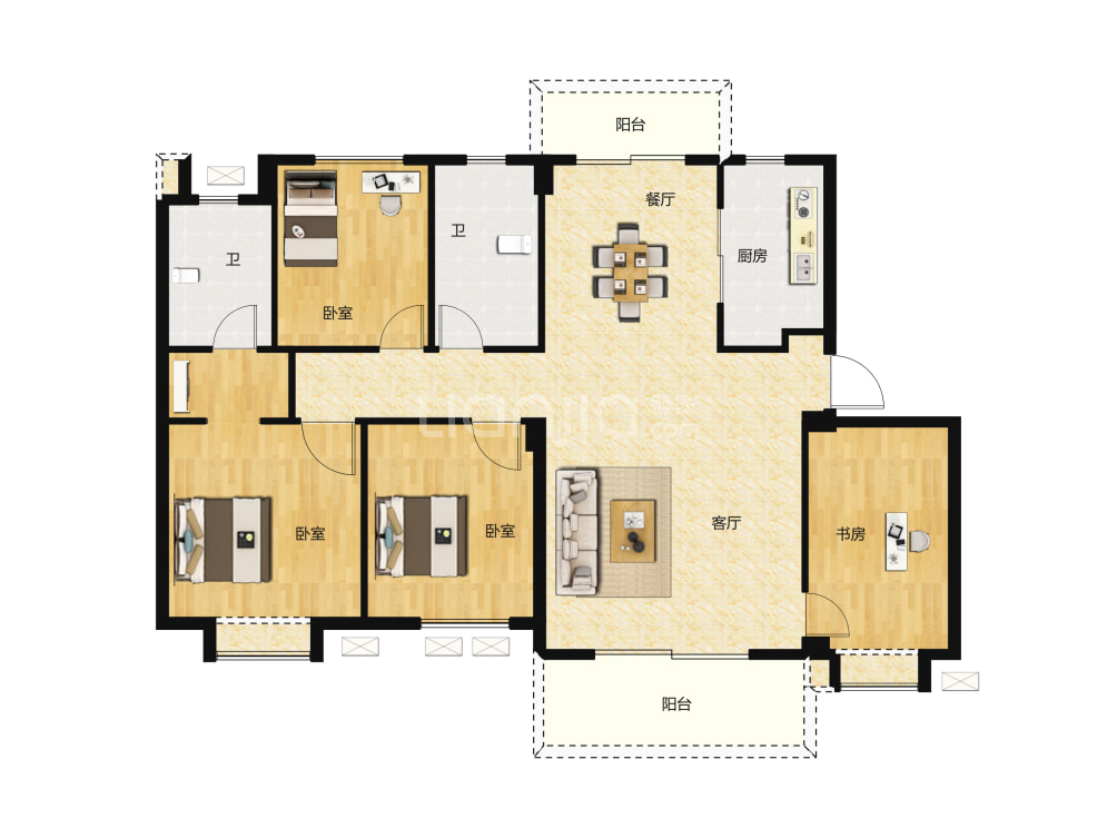 纽宾凯麓院户型图(链家网)