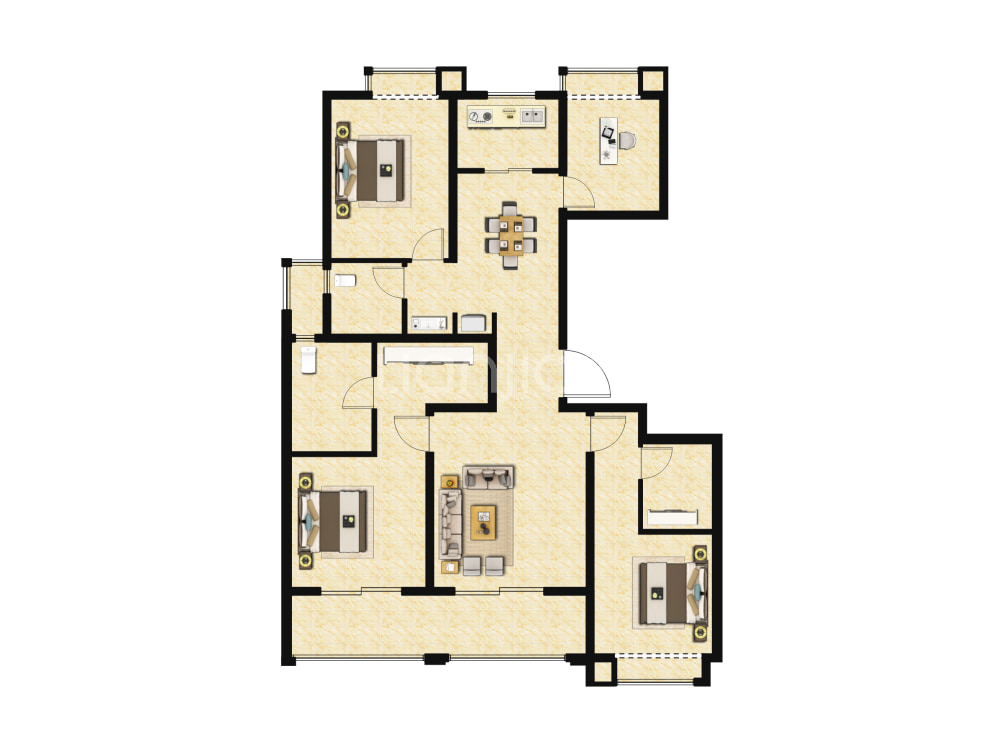 睿怡庭户型图(链家网)