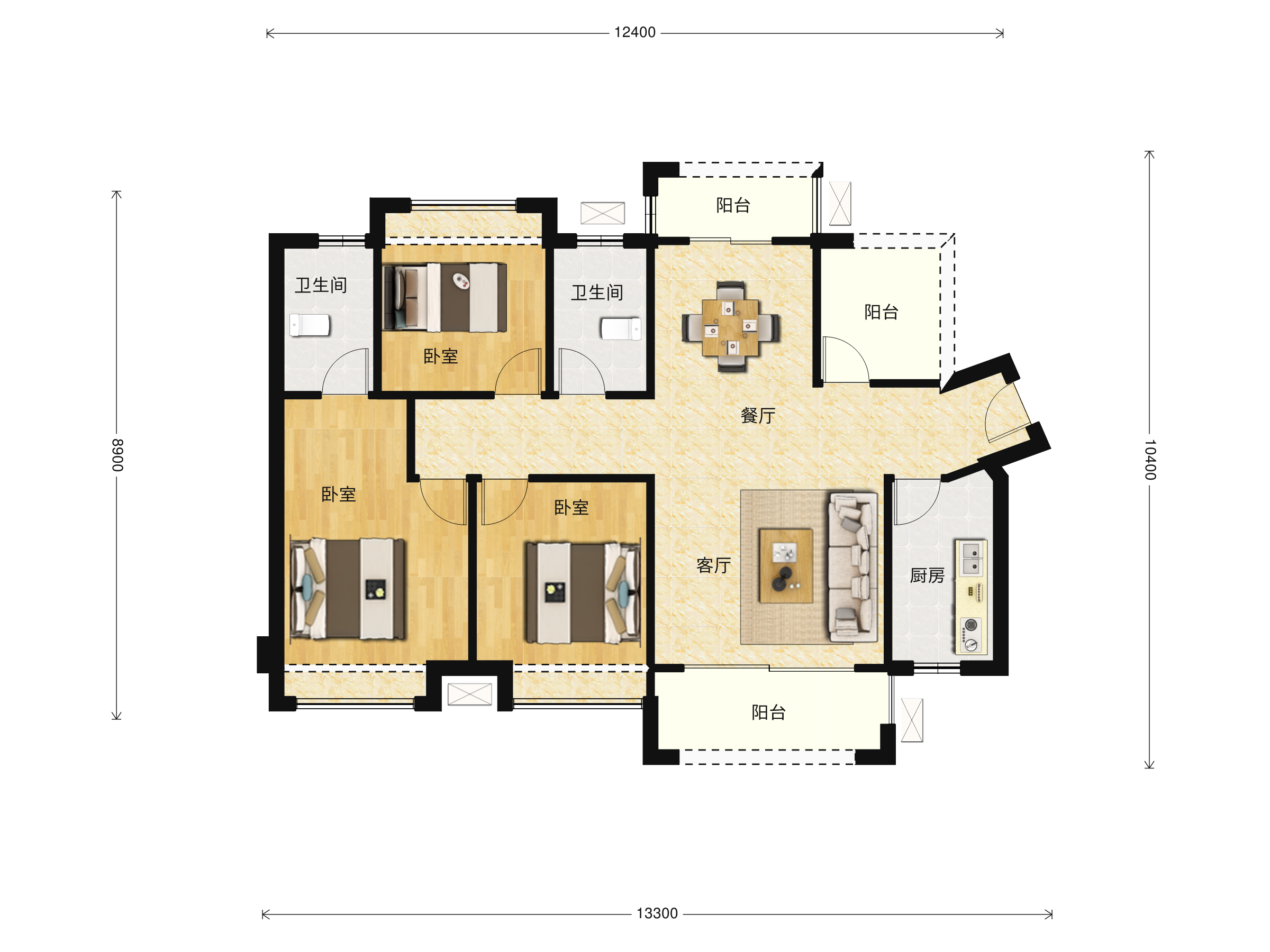 佳兆业时代可园户型图