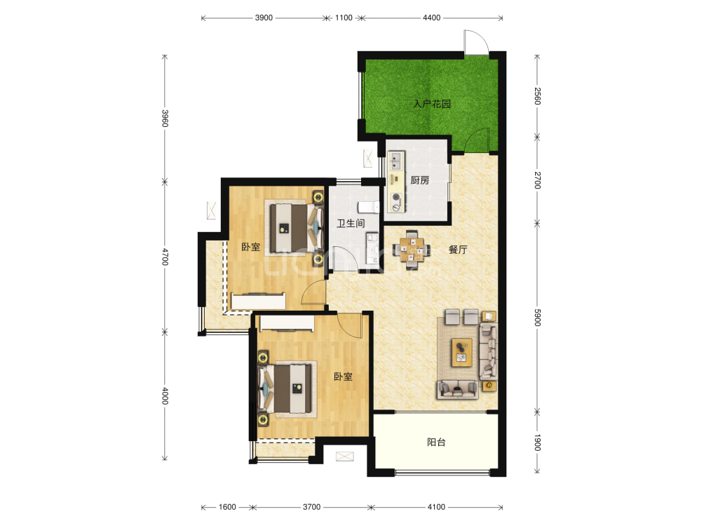 依云小镇户型图(链家网)