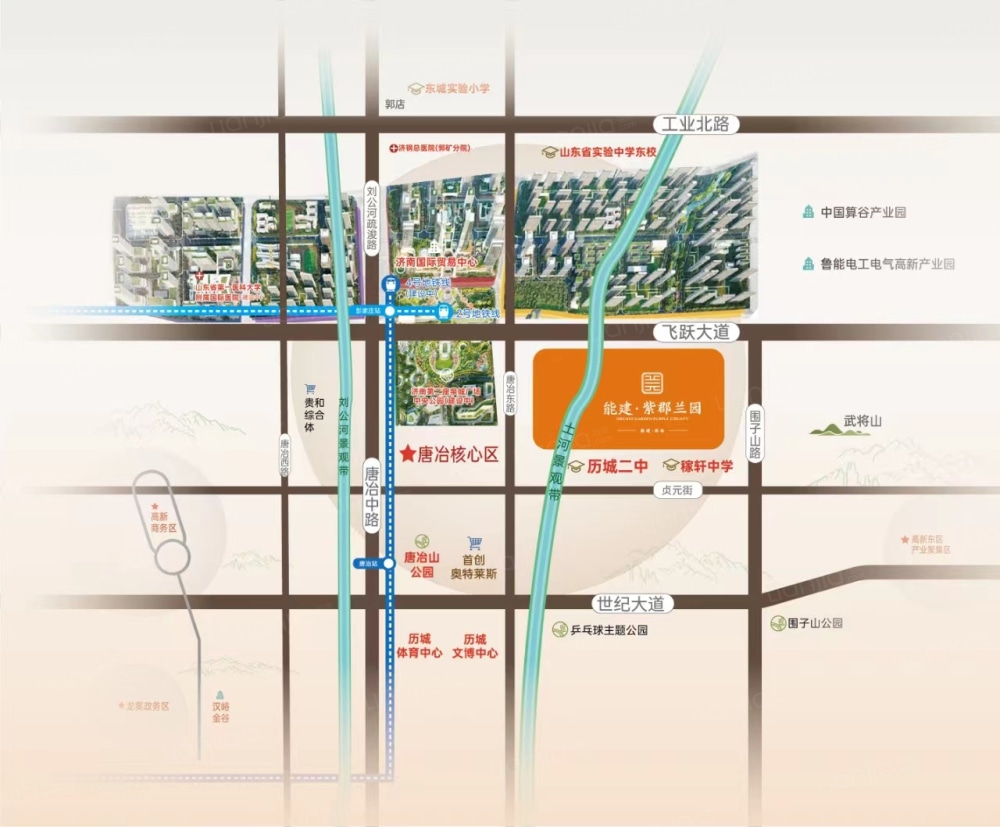 能建·紫郡兰园区位