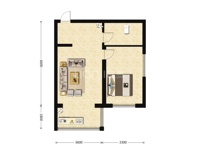 长岛壹号--建面 67.63m²