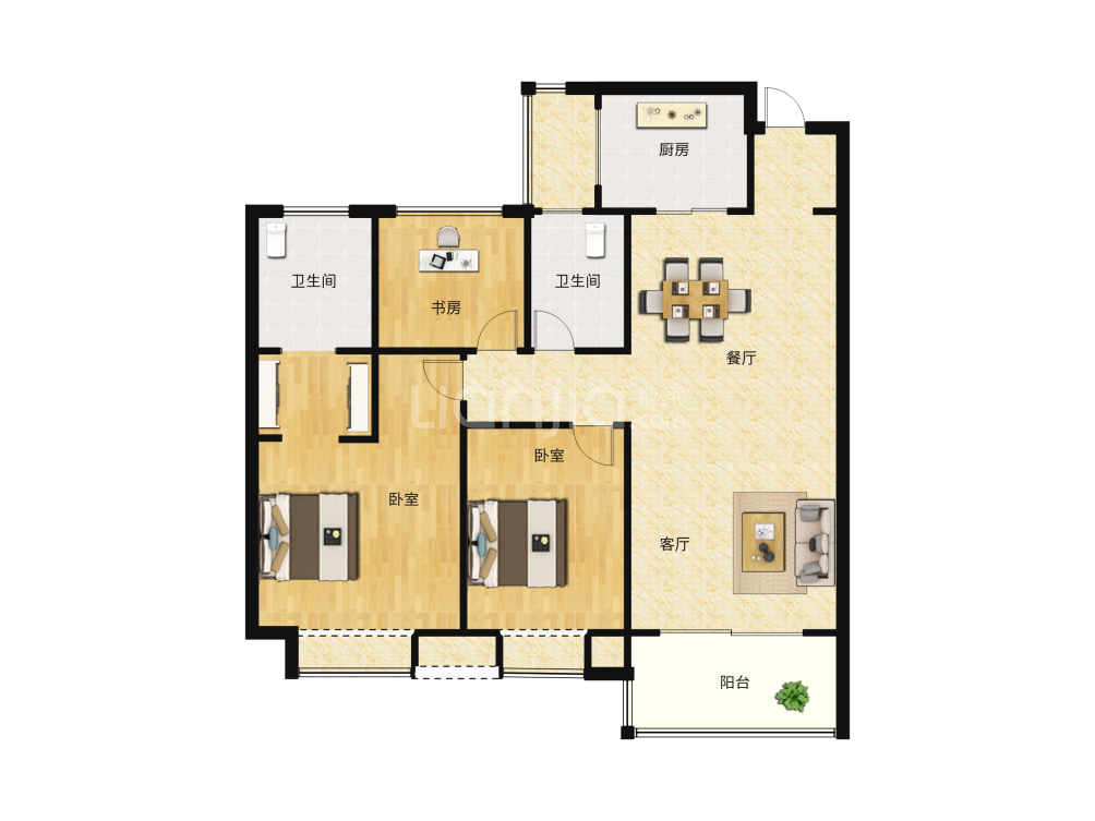 华润置地·悦府户型图(链家网)