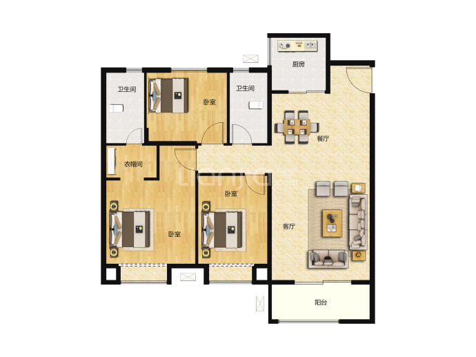 海伦堡云璟台--建面 115m²