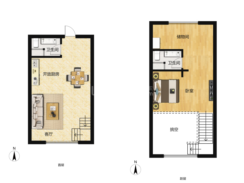 赞城户型图(链家网)