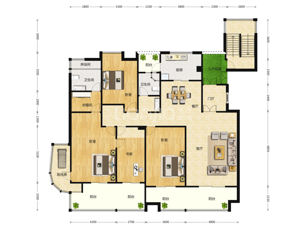 城投瀚城户型图(链家网)