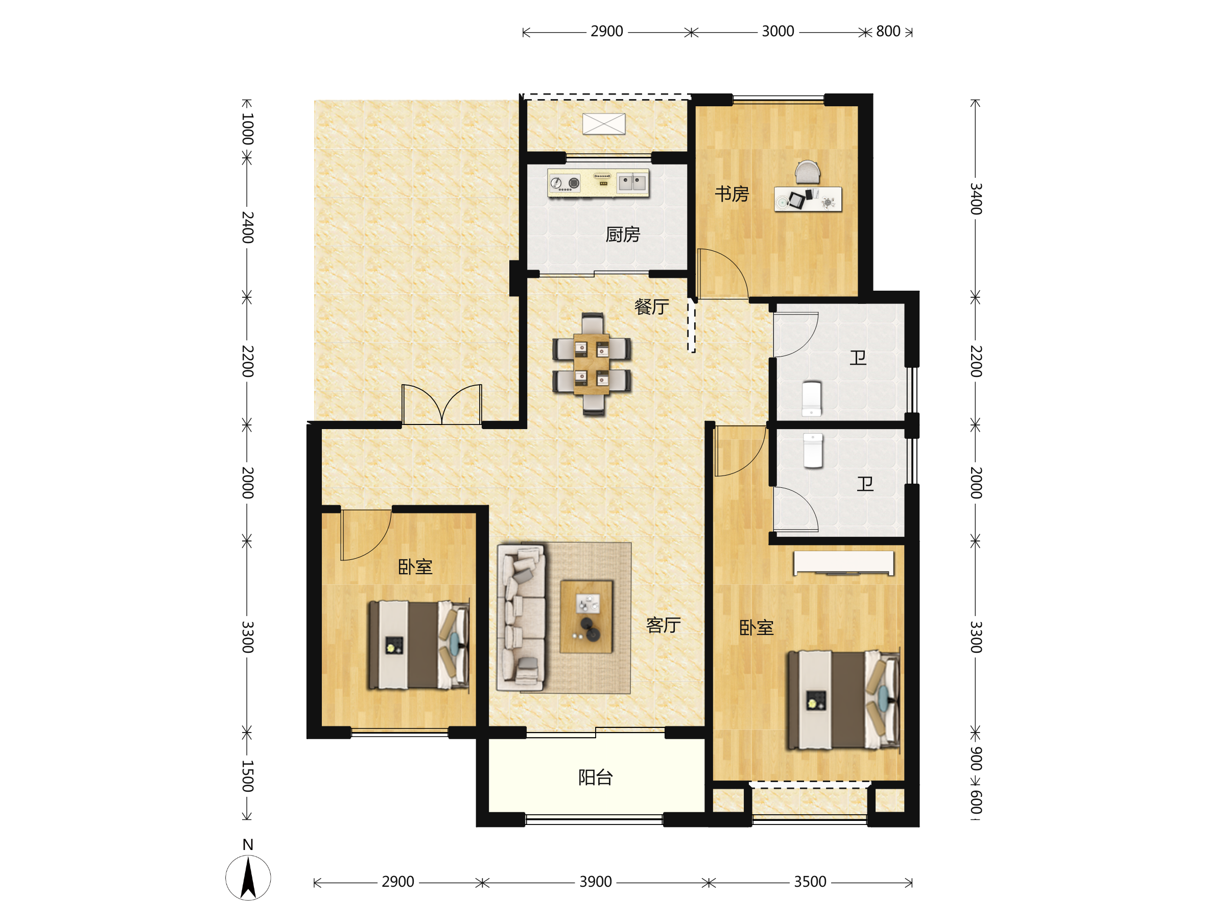 绿地ifc中央公馆户型图
