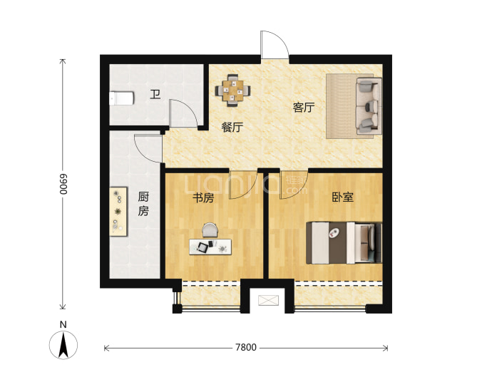 中瑞凌空里--建面 56.1m²