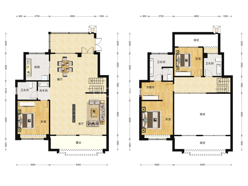 绿地与湖户型图(链家网)