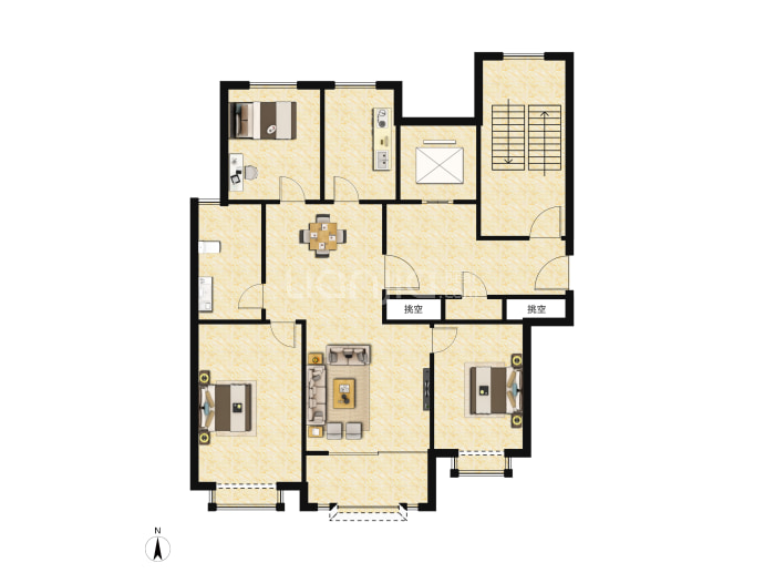 东泰泰和府--建面 105m²