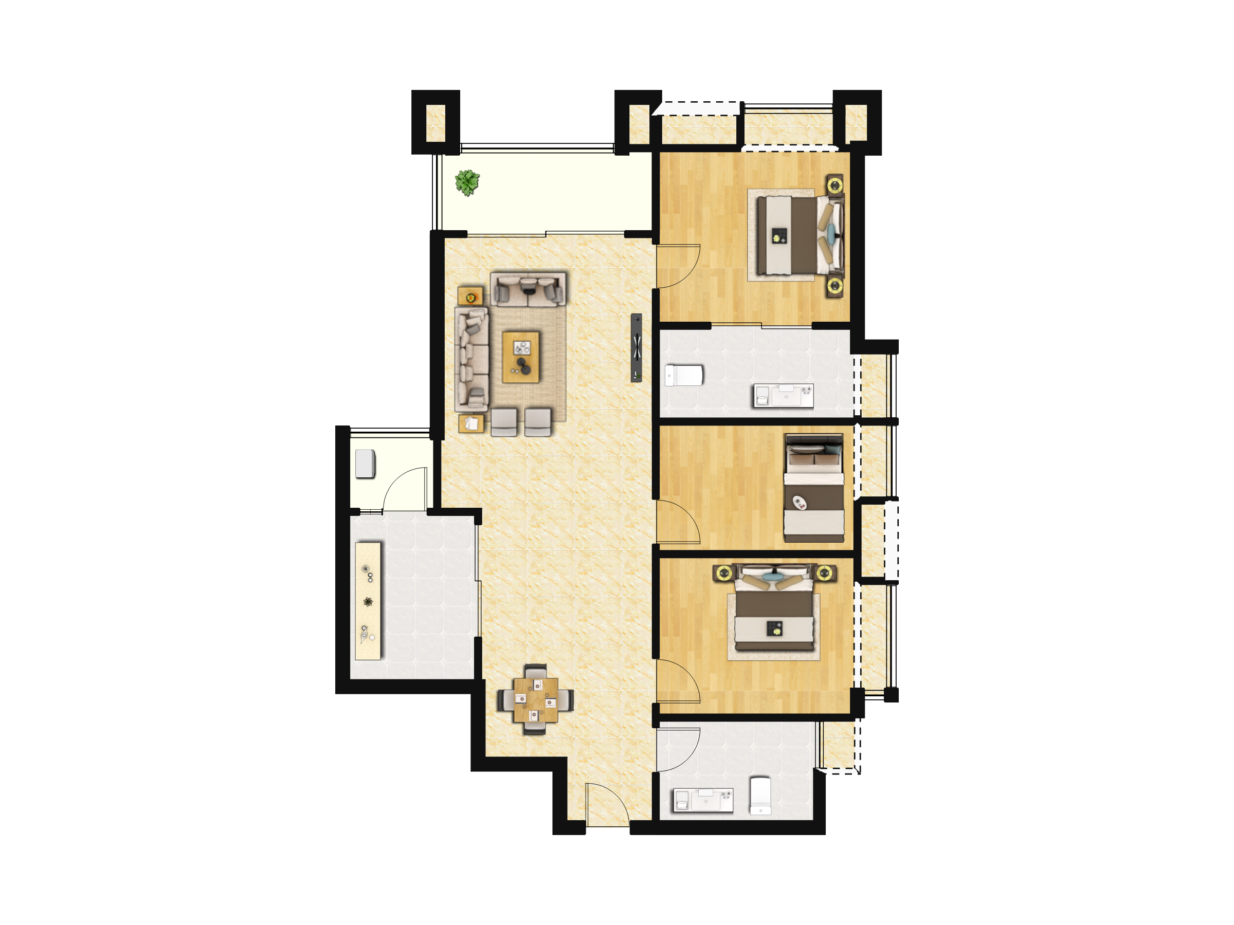 广地花园户型图