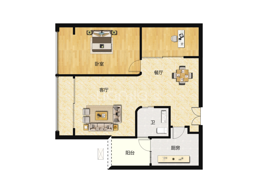 国浩18t户型图(链家网)