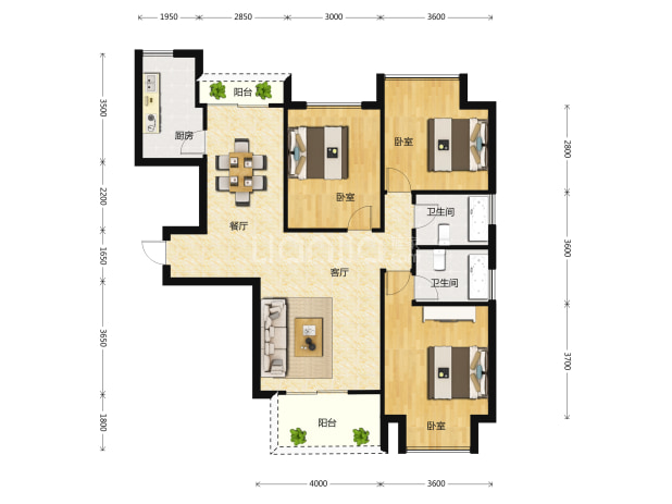 中庚城户型图(中庚城链家新房)