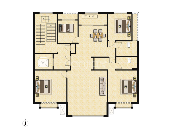 东泰泰和府--建面 147.54m²