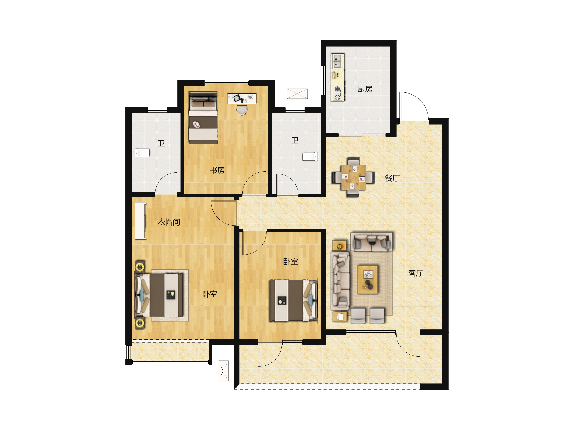 中梁首府户型图