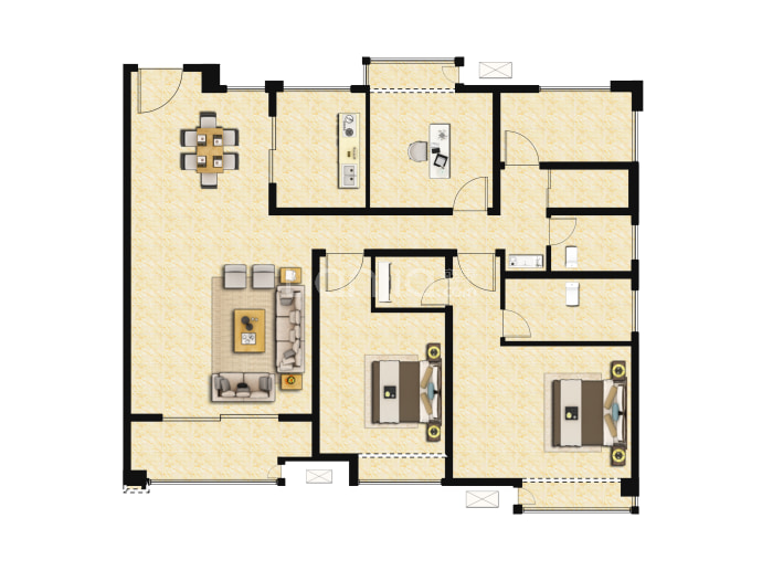 海伦堡·梁溪本源--建面 128m²