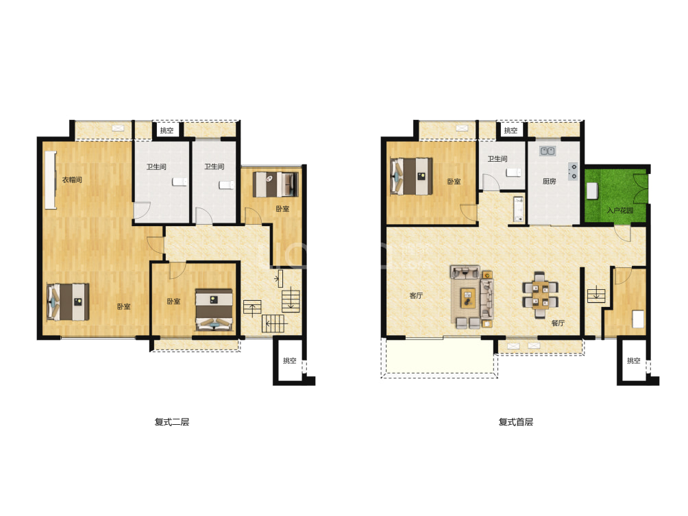 越秀东坡户型图(链家网)