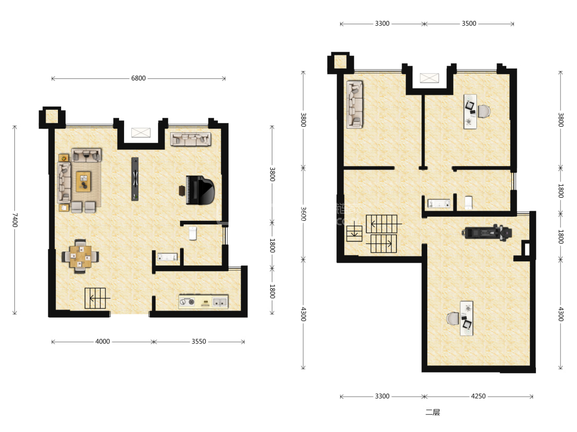 经典西悦城s4户型户型图(链家网)
