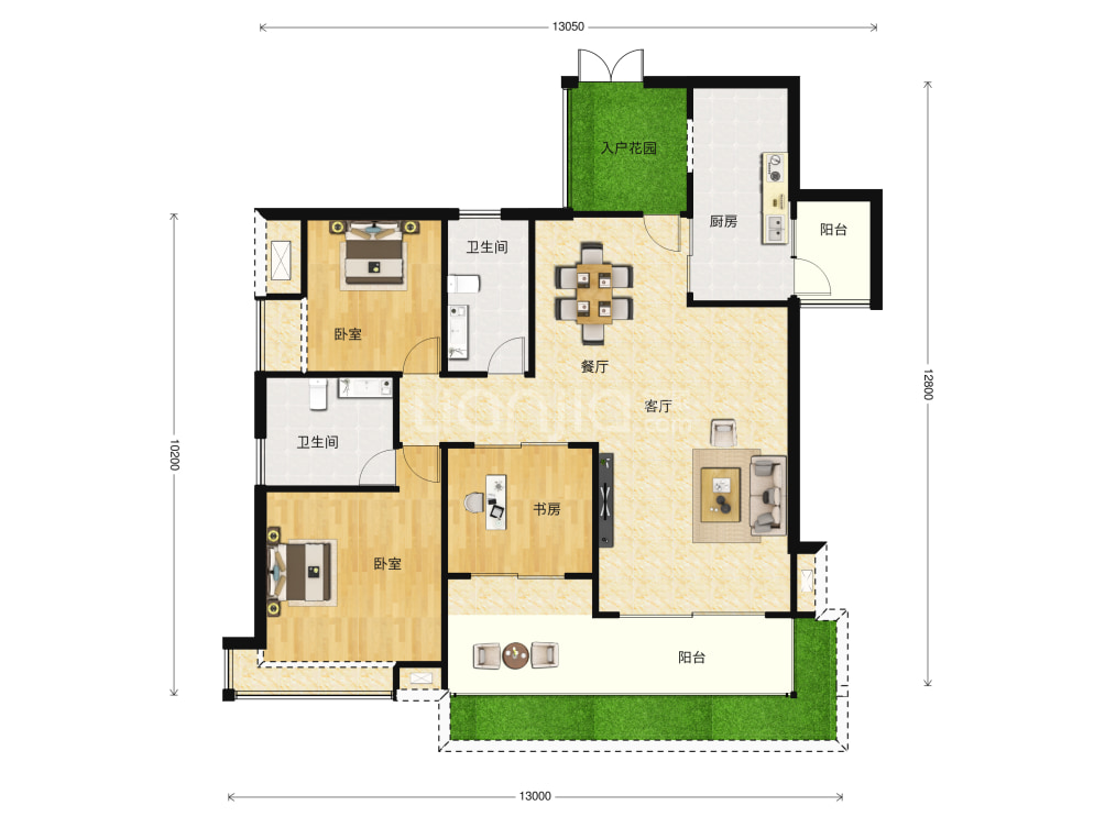 科城山庄峻森园户型图(链家网)