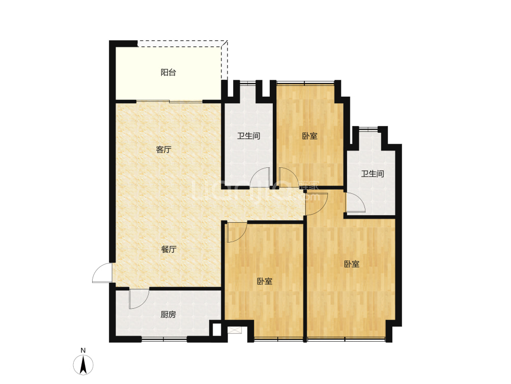 仁和美地户型图(链家网)